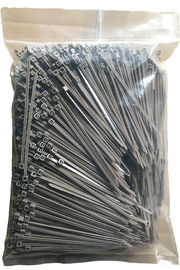 comprar O fecho de correr de nylon da cor da areia amarra o comprimento de 100mm 4 polegadas com inflamabilidade do ALCANCE UL94V2 online manufacture