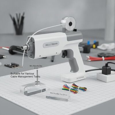 comprar Ligações de cabo W2.5 L100mm Ferramenta automática de ligação de cabo AC220Volt Min Bundle Dia 2mm Adequado para várias tarefas de gerenciamento de cabo online manufacture