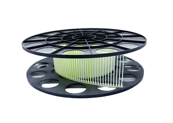 Carretel 100mm automático branco da cinta plástica para o material do pacote PA66