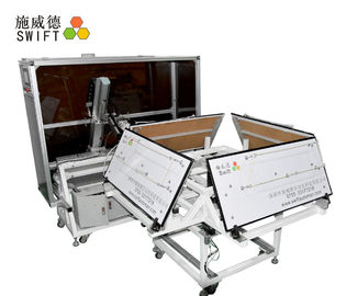 Máquina automática do laço do fecho de correr de 4 machados, cabo que empacota a máquina para a cadeia de fabricação