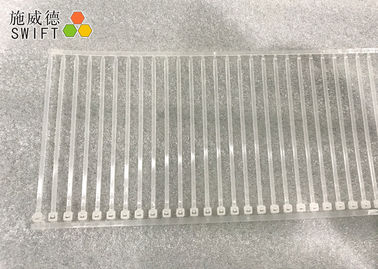 cintas plásticas da tira da espessura de 1.1mm 18 libras de resistência à tração com ponta reta