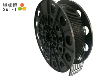 Laços pretos de nylon do plástico da largura 3.6mm da cinta plástica da tira do comprimento 150mm