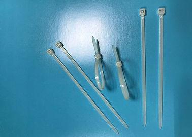 As cintas plásticas de nylon da cor natural 18 libras de resistência à tração para o alimento ensacam a selagem