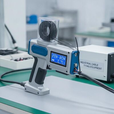 20N 80N Densidade do feixe ajustável Ferramenta automática de amarras de feixe Velocidade de operação rápida 0,7S Equipamento de amarração de cabos para indústria