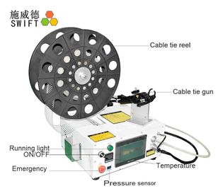 Máquina automática ergonômica do laço do fecho de correr/auto máquina de empacotamento de pouco peso